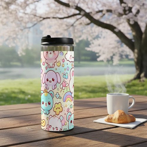 Termo Gatitos Kawaii 450 Ml