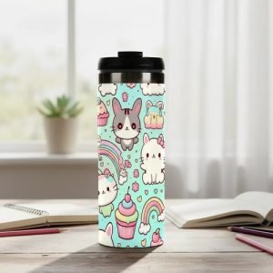 Termo Gatitos Kawaii 450 Ml